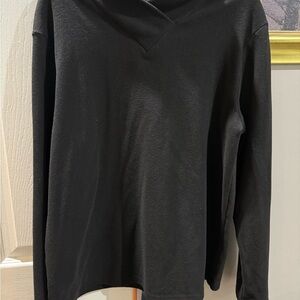 Elegant Black Cowl Neck Sweater for Women
